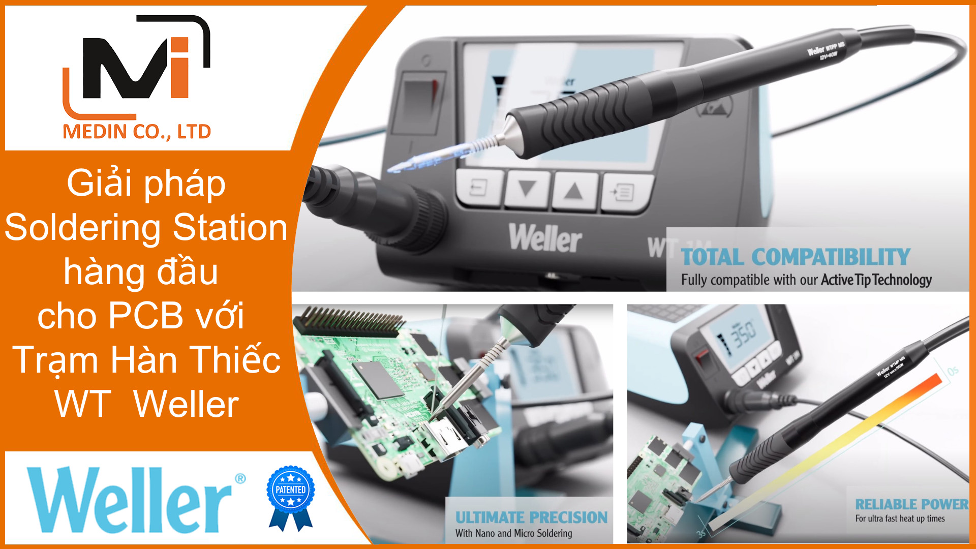 Giải pháp Soldering Station hàng đầu cho PCB với Trạm Hàn Thiếc WT của Weller