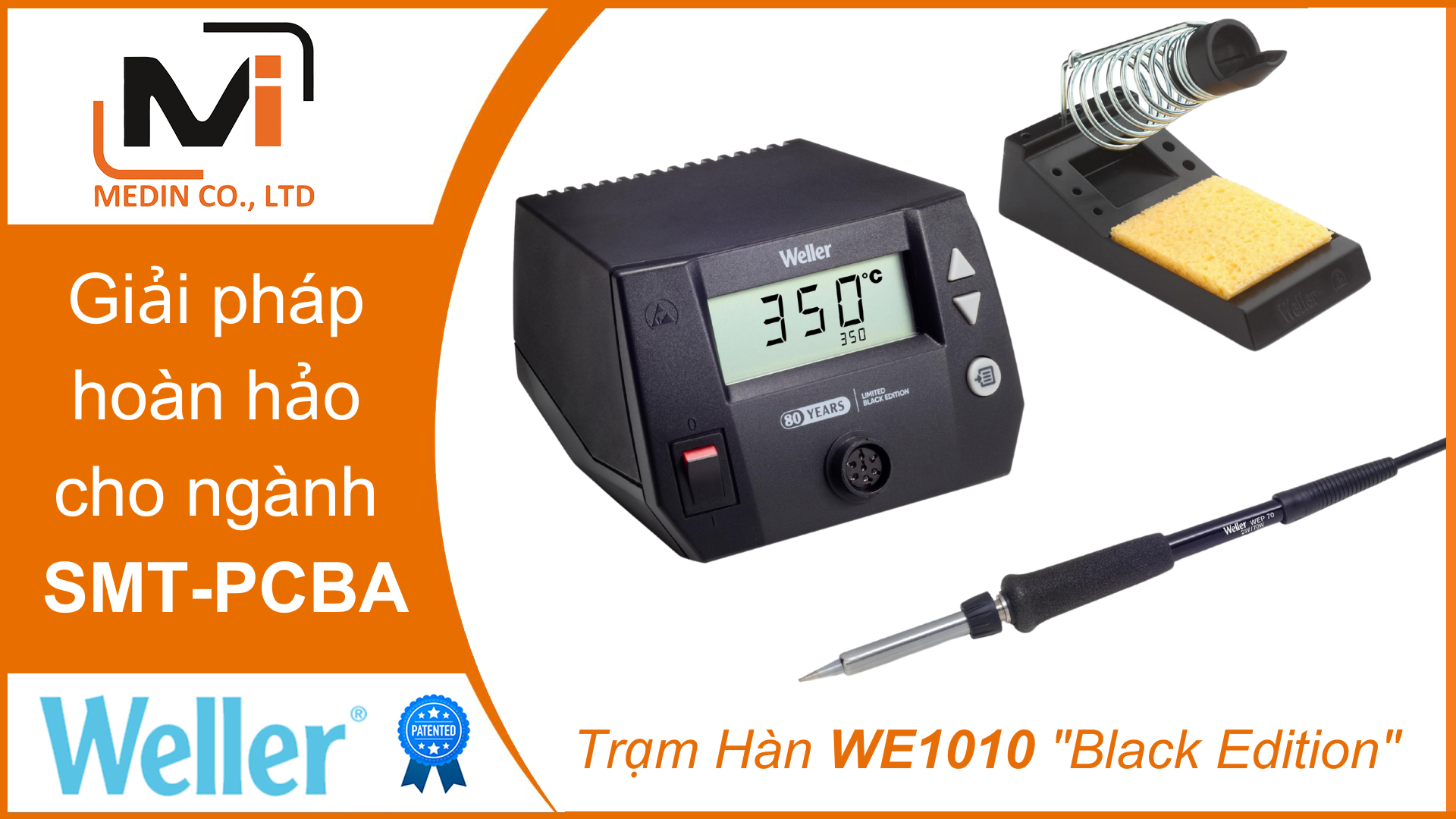 Giải pháp hoàn hảo cho ngành SMT-PCBA với Máy Hàn Chì WE1010 Black Edition của Weller